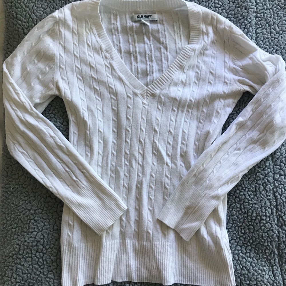 White cardigan